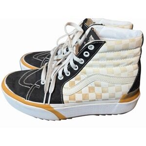 Vans Sk8-Hi Stacked Checkerboard Platform Sneakers Mens 8.5 Womens 10
